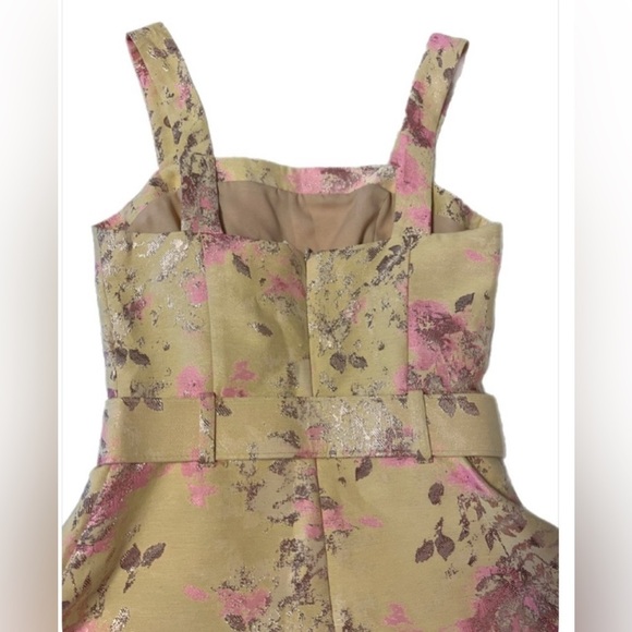 NWT Lavender Brown Pink and Gold Floral Romper- Small - Picture 5 of 5